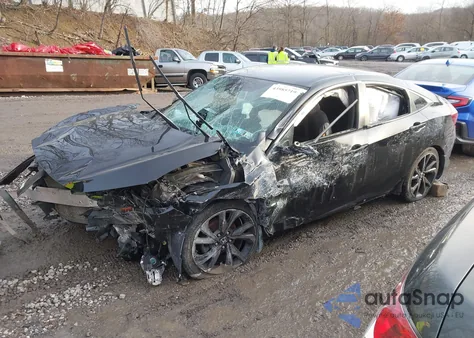 2020 Honda Civic Sport из США, поврежденный, VIN 19XFC2F89LE208416